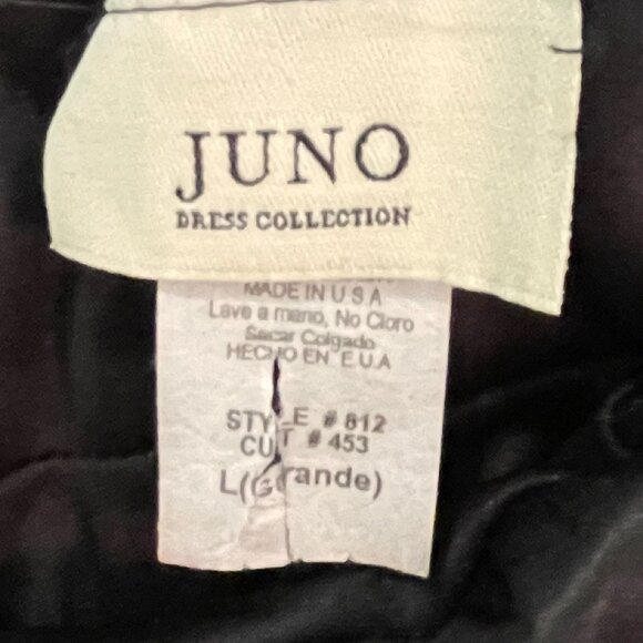 Juno‎ Dress Collection Dark Gray Silver Metallic Mini Dress Size Medium - Picture 6 of 6